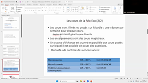 Présentation Mineures Disciplinaires : Economie