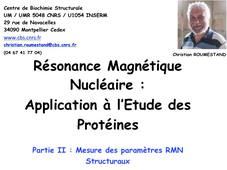 RMN - Structure des Protéines