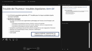 PSYCHIATRIE	Module 2	Lundi	09/01/2023	08:00	11:00	1 + 2	DELPHINE CAPDEVIELLE	AMPHI RONDELET Lien zoom : https://umontpellier-fr.zoom.us/j/8484773731	8484773731	3	ok