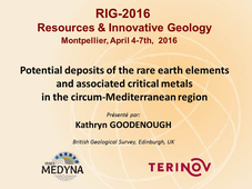 Resources & Innovative Geology 2016 : Kathryn Goodenough