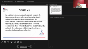 UE libre : Santé en milieu militaire - Séance du 8 octobre 2026