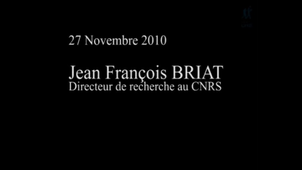 Master BGAE – 26 Novembre 2010 – Jean François BRIAT -