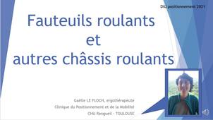 fauteuils roulants et autres chassis roulants