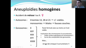 lundi 22 février de 15h à 17h Rabelais UE de génétique médicale Gatinois