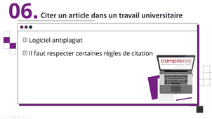 SIN UM - V6 - Comment citer un article dans un travail universitaire