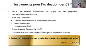 Les comportements suicidaires et l’urgence dans les pathologies duelles / Intérêt des interventions spécifiques Pr Jorge Lopez Castroman