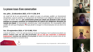 Le droit à la preuve de l'employeur - L. BENTO de CARVALHO