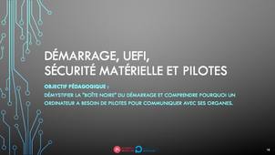 Thème 2 - C4 - Démarrage, UEFI, Sécurité matérielle et Pilotes