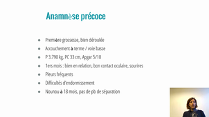 Vignette clinique 1 - F. GROSSMANN, Pédopsychiatre