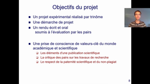 Présentation du projet tuteuré de Physique - FdS-HLPH601