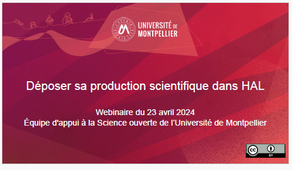 Déposer sa production scientifique dans HAL