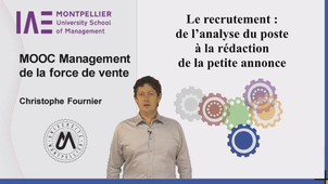 Mooc Management de la force de vente - Le recrutement : de l'analyse du poste à la rédaction de la petite annonce