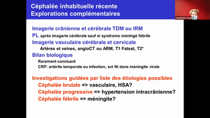 29/04/2021	10:00	12:00	Migraine, névralgie du trijumeau et algies de la face - Céphalée inhabituelle aiguë et chronique chez l'adulte et l'enfant	A-DUCROS	amphi ziegelmann		mid