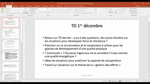 spé escalade L2 TD 1er décembre