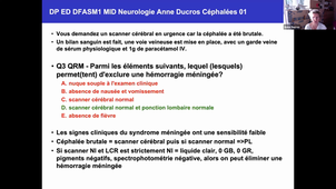 DFASM1 MID (10/11/2020) A. DUCROS Migraine, névralgie du trijumeau et algies de la face - Céphalée inhabituelle aiguë et chronique chez l'adulte et l'enfant