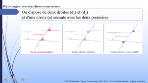 M1 UE 103 geometrie plane disciplinaire