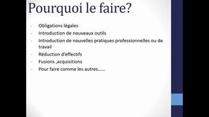 Video cours Conduite du changement