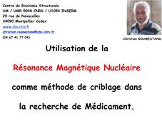 RMN - Interactions Protéines:Ligands