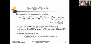 Econométrie des Variables Qualitatives - Cours 5