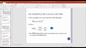Microéconomie L1 séance 18/01