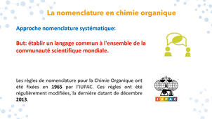 La nomenclature en chimie organique - Introduction