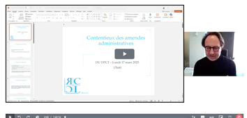Pratique prof contentieux amendes administratives - Th. CHARAT