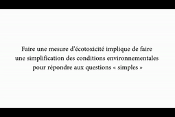 Introduction à la mesure des effets en écotoxicologie