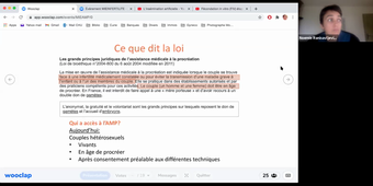 26/03/2021	10:00	12:00	Assistance médicale à la procréation : principaux aspects biologiques, médicaux et éthiques	RANISAVLJEVIC Noémie	308	MIE