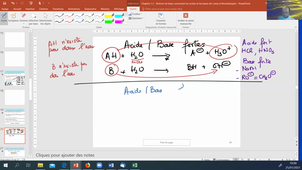 Vidéo Chapitre 1 Section 1.3- Acide et base de Bronsted Lowry