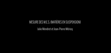 Mesure des MES