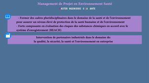 Présentation parcours Environnement Santé (Master INGS)