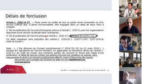 Cadre juridique - Le contentieux de l'accord collectif par voie d'action - L. BENTO de CARVALHO