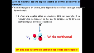 Vidéo2_Structure électronique du méthanal : prédiction de ses propriétés chimiques à l'aide  de ses orbitales frontières