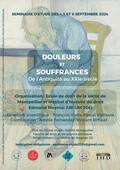 Colloque : Conclusion Douleurs et souffrances