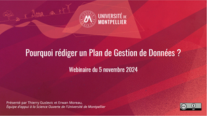 Pourquoi rédiger un Plan de Gestion de Données ?