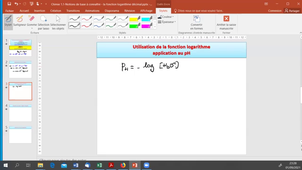 Retour sur les acquis du lycée 1.1-La fonction logarithme décimal et le pH