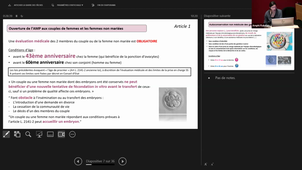 DFGSM2- UE Reproduction Fertilité Embryologie - CM15 Sujets d'actualité en fertilité - Dr F. Barry