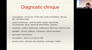 (10/11/2020) 10h FR. SOUCHE 301	MIB Syndrome occlusif. Invagination intestinale, Hernie pariétale de l'adulte