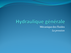 Rappels sur la pression